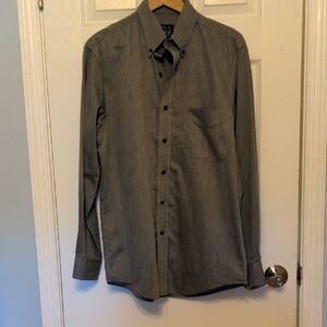 Jos. A. Bank Charcoal Casual Button-Down Shirt